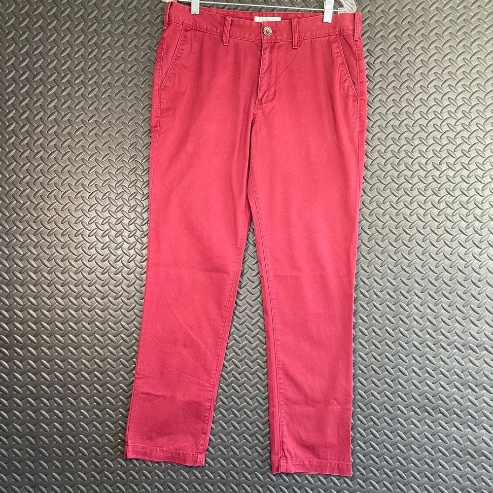 Express Skinny Fit Hayden‎ Red Maroon Chino Casual Wear Pants Men's 31x30